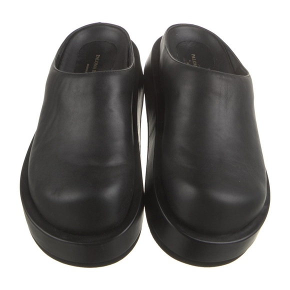 $440 PALOMA BARCELÓ Leather Mules Black IT 42 - Picture 3 of 5